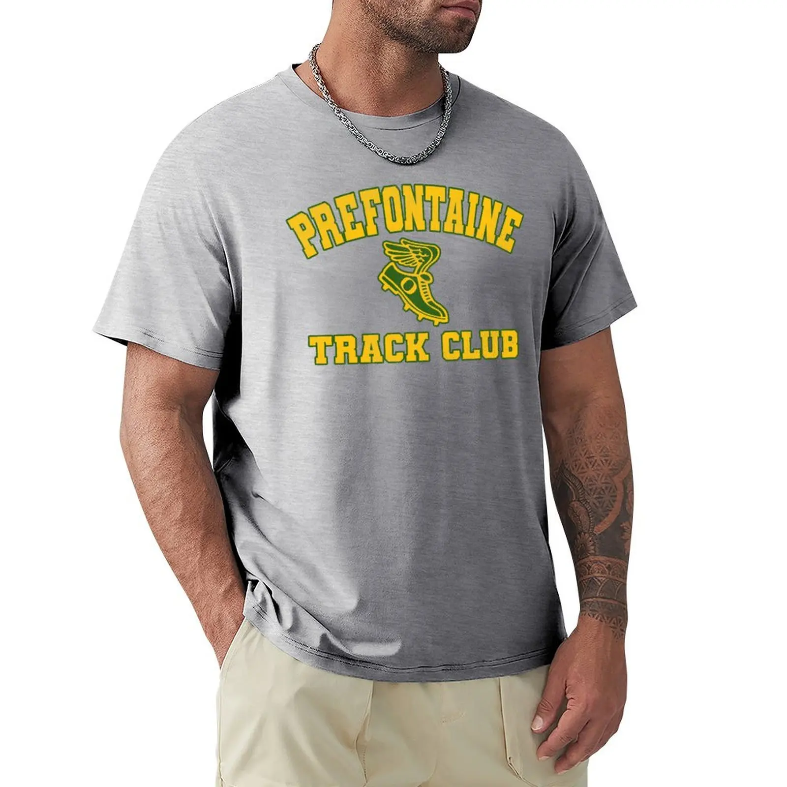 PREFONTAINE TRACK CLUB T-shirt tops quick-drying sports fans Men's cotton t-shirt