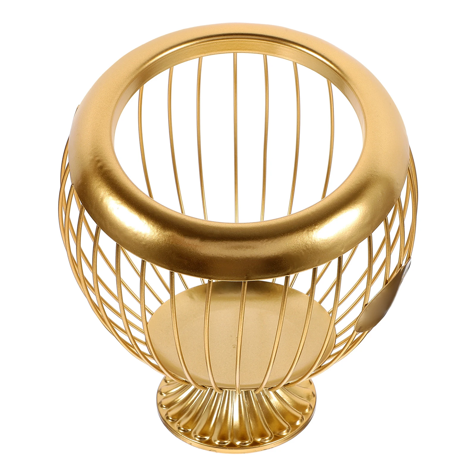 

Coffee Capsule Storage Basket Golden Iron Holder for Coffee Snacks Home Kitchen Office Use Easy Clean Container