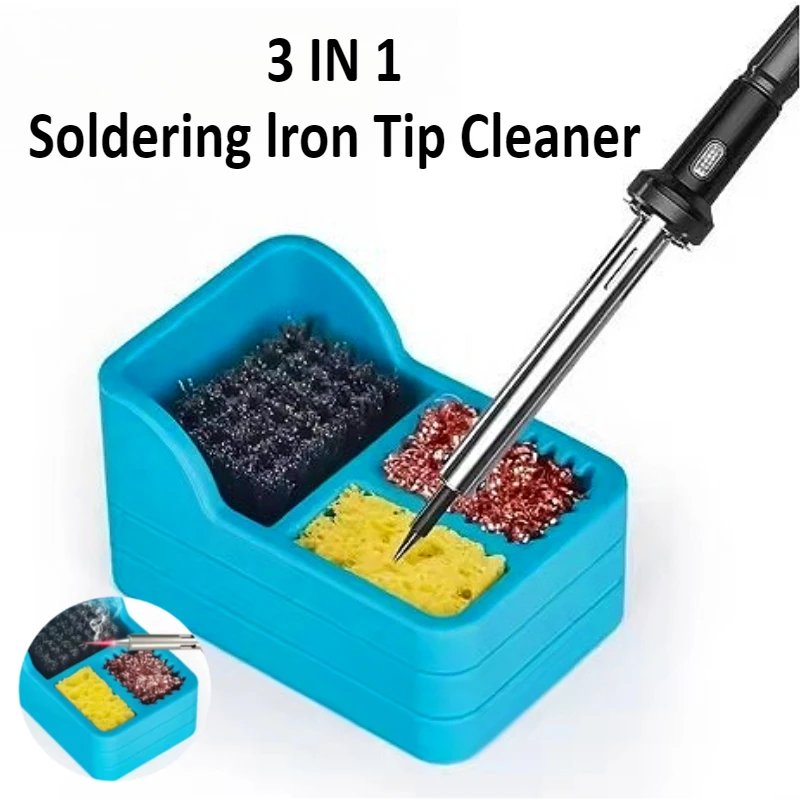 Solder Dross Organizers Soldering Tip Cleaner Tin Storage Container Welding Iron Head Cleaner for Welders and Hobbyists