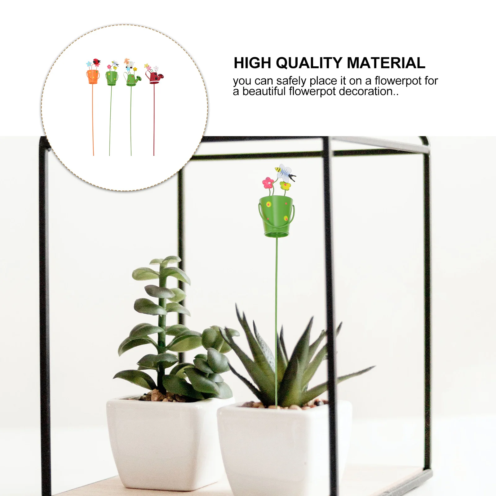 Arrosoir créatif, 4 pièces, décorations d'insertion, plante en Pot, ornement, Arrangement floral, fournitures de jardin, plante succulente