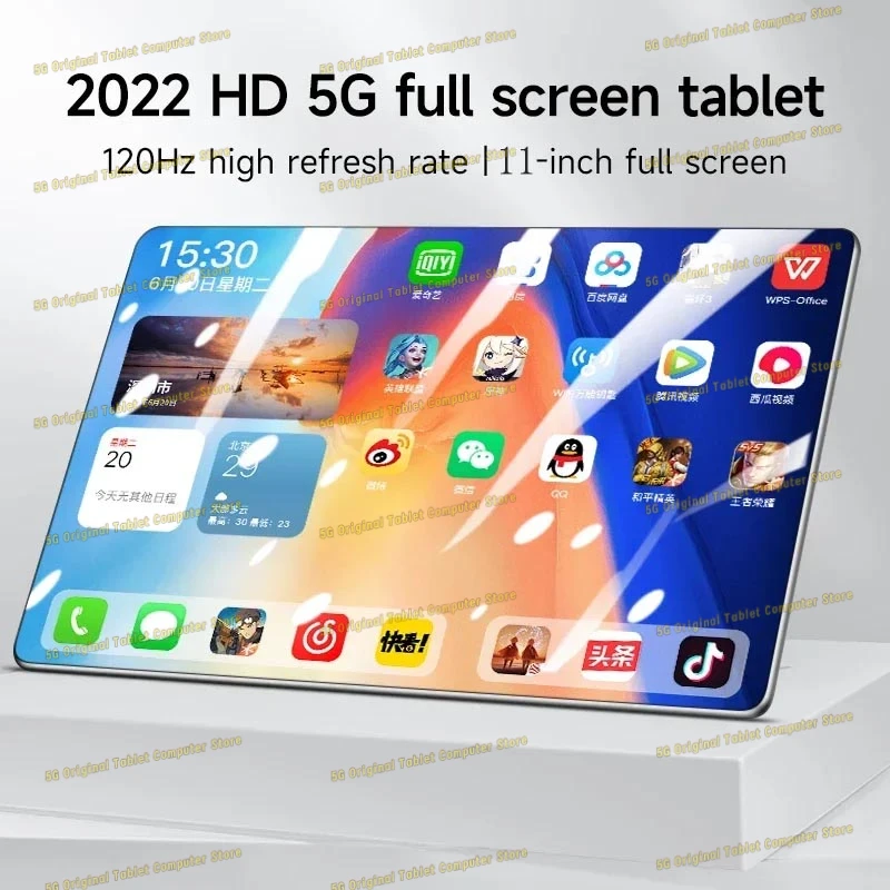 2024 Oryginalna globalna wersja 4K Pad 14 Pro 12 cali Max HD Tablet PC 16 GB 1 TB Tablet Android 12 Snapdragon 870 5G WIFI Google Play