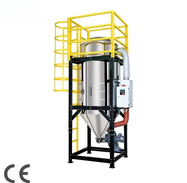 Gainwal Industrial Large Capacity 5200kg Stainless Steel Hopper Dryer for Plastic Pellets with Hot Air Drying