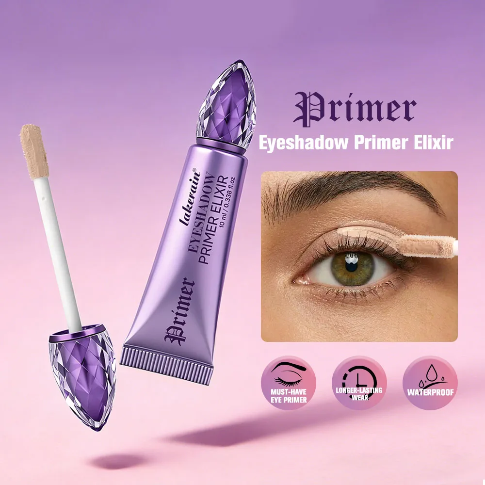 Lakerain Eyeshadow Base Primer Long-Lasting Easy Application Colorful Makeup Eye Shadow Base Liquid for Eye Makeup