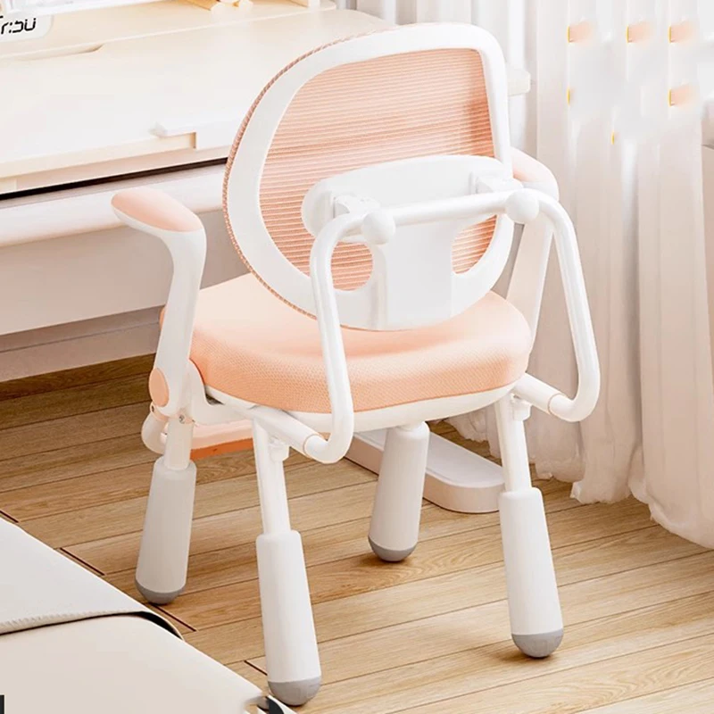 

Children's Study Chair Adjustable Height Elementary School Student's Writing Home Desk Straightening Fauteuil Chair Stool LT