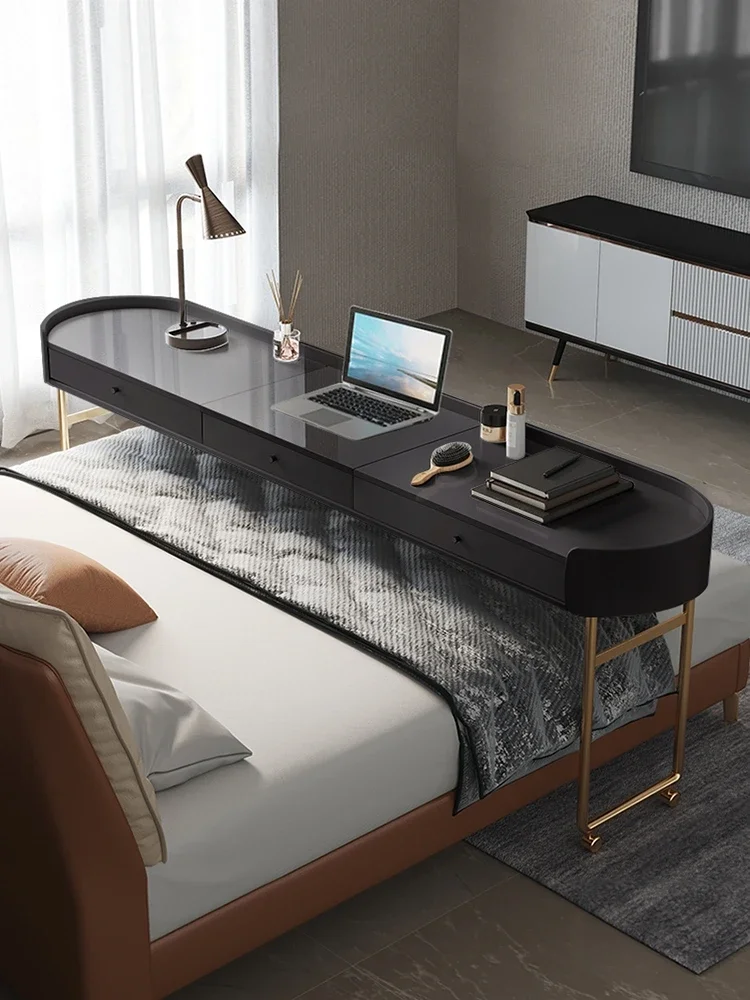 Large movable cross bed table, light luxury laptop, bed end, bedroom, bedside table, bedroom, lazy person, bed, desk