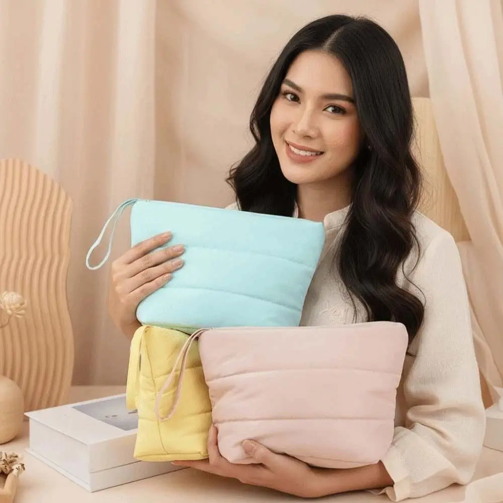 

Сумка-органайзер Candy Color Pouches с хлопковым наполнителем, хлопковая сумочка для монет, вместительная сумка для гигиенических прокладок в корейском стиле