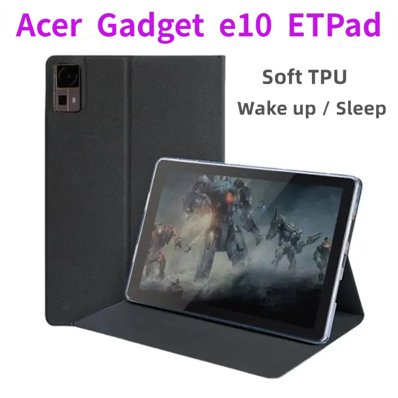 

Folio Stand Case for ACer e10 ETPad Tablet 10.95", PU Leather Slim Multi-Viewing Angles Cover with Auto Wake/Sleep Function Ha