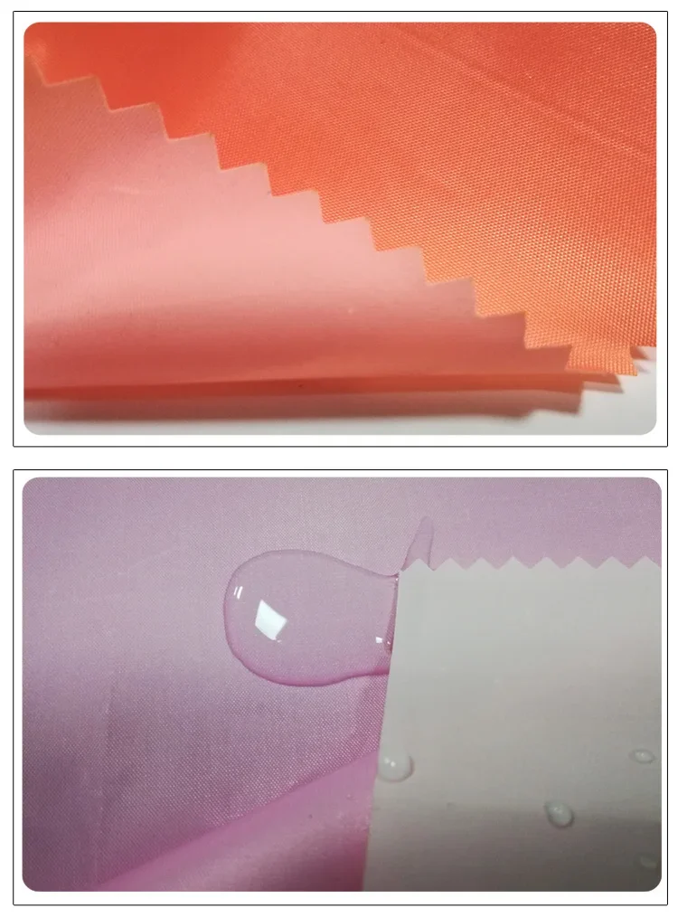 190T Thin PVC Coated Waterproof Fabric By The Meter for Raincoat Windproof Shower Curtain Sewing Polyester Cloth Plain Black