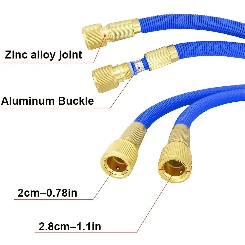 Expandable Magic Hose High-Pressure Car Wash Cleaning Water Gun Home Garden Watering Water Pipes Gardening Supplies 25FT-125FT ﻿