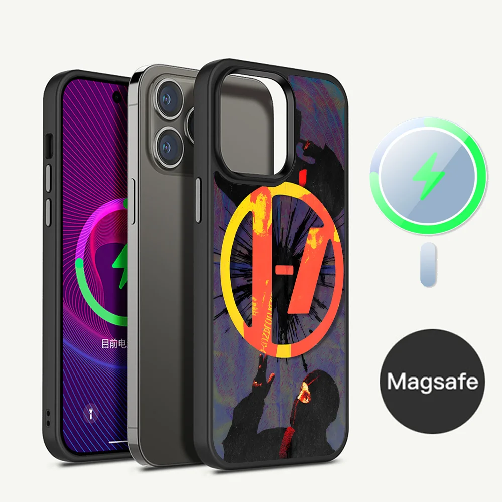 T-Twenty one pilots  Phone Case Magnetic Case For iPhone 14 13 12 11 15 Pro Max Plus Mini For Magsafe Wireless Charge Cover