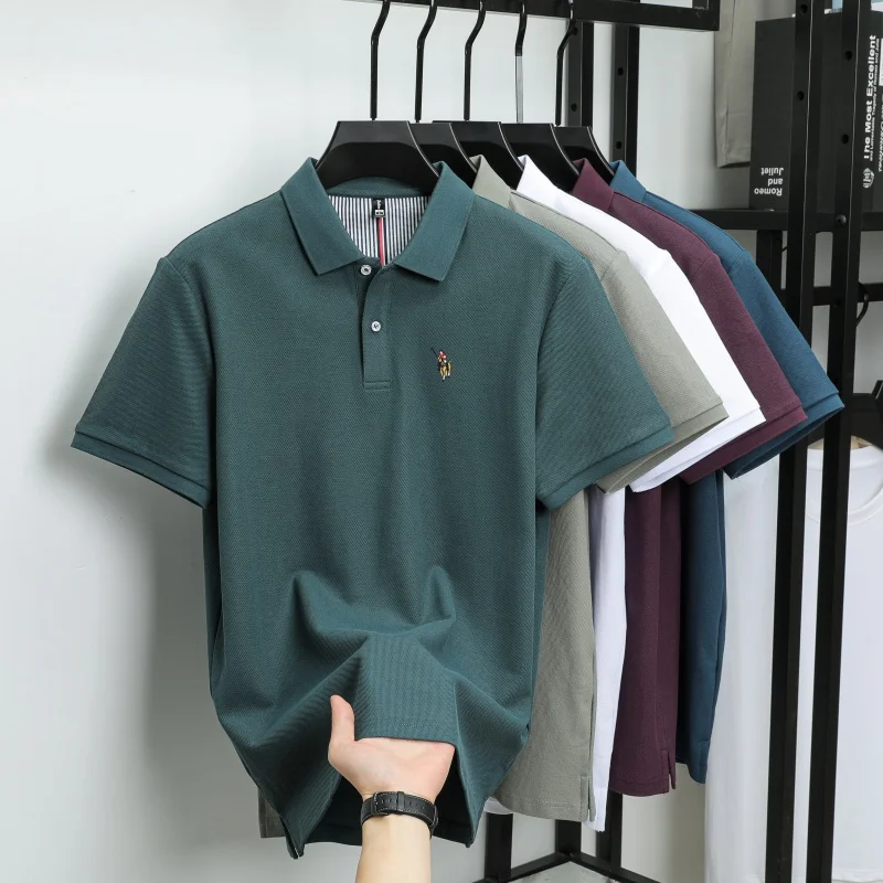 Klassisches Sommer-Produkt der Marke Paul Pony: besticktes, reines Baumwoll-Polohemd mit kurzen Ärmeln, ideal für den täglichen, bequemen Gebrauch und als lässiges Oberteil für Herren. – Detail 30