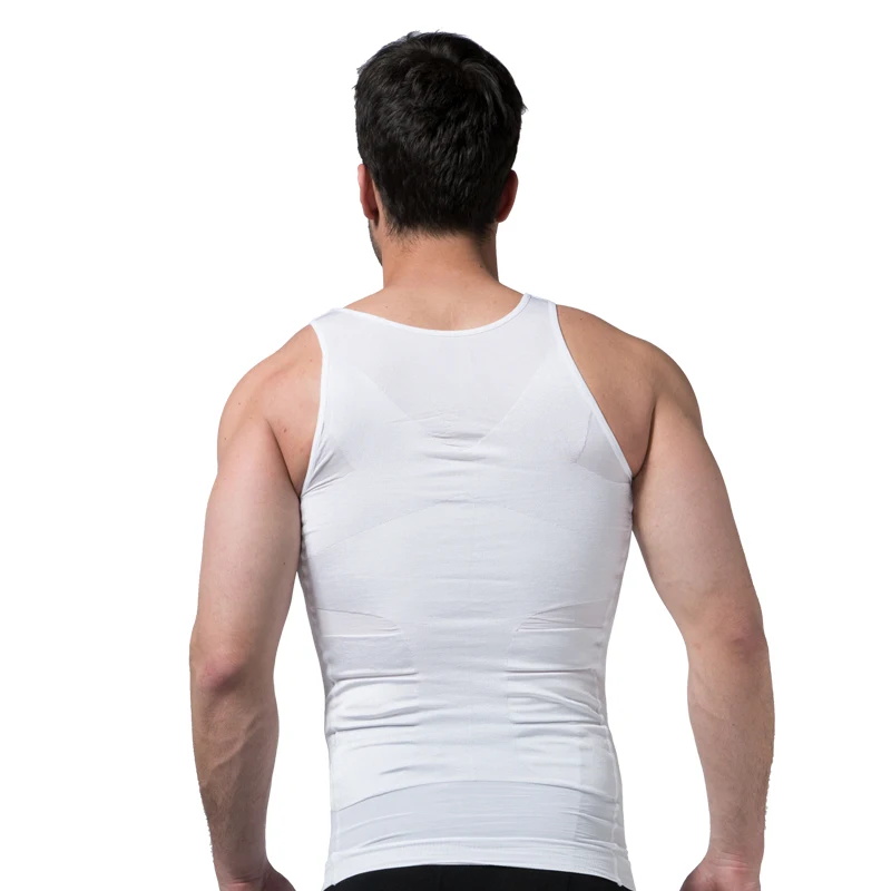 Men Body Shaper Slimming Compression Vest Undershirt Seamless Waist Trainer Tank Top Belly Control Weight Loss Shapewear