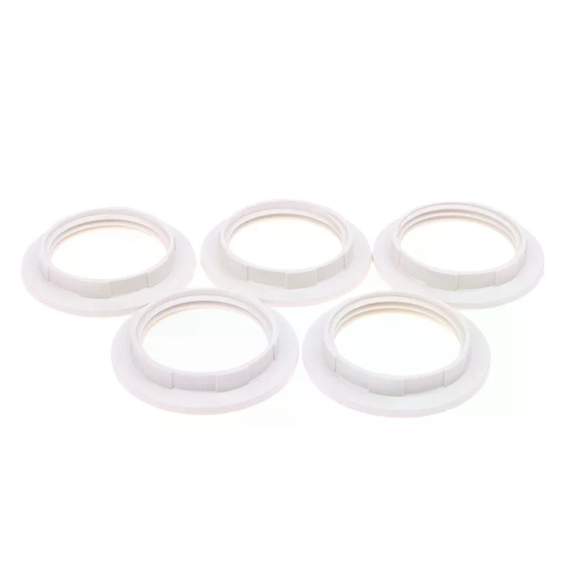 5 قطعة E14 / E27 عاكس الضوء طوق خواتم الخيوط الشمعدانات قاعدة التجنيب قفل ضوء ظلال المقبس تقليل حلقة لمبة حامل #5