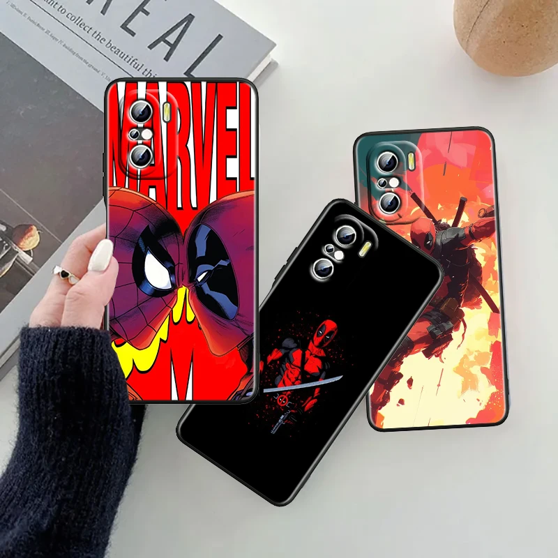 Death Attendant Marvel Cool For Xiaomi Redmi 9A 9C 9AT 10C 9 9T 10 12C 13C A3 12 K60 A1 K50 K40 5G Black Funda Phone Case