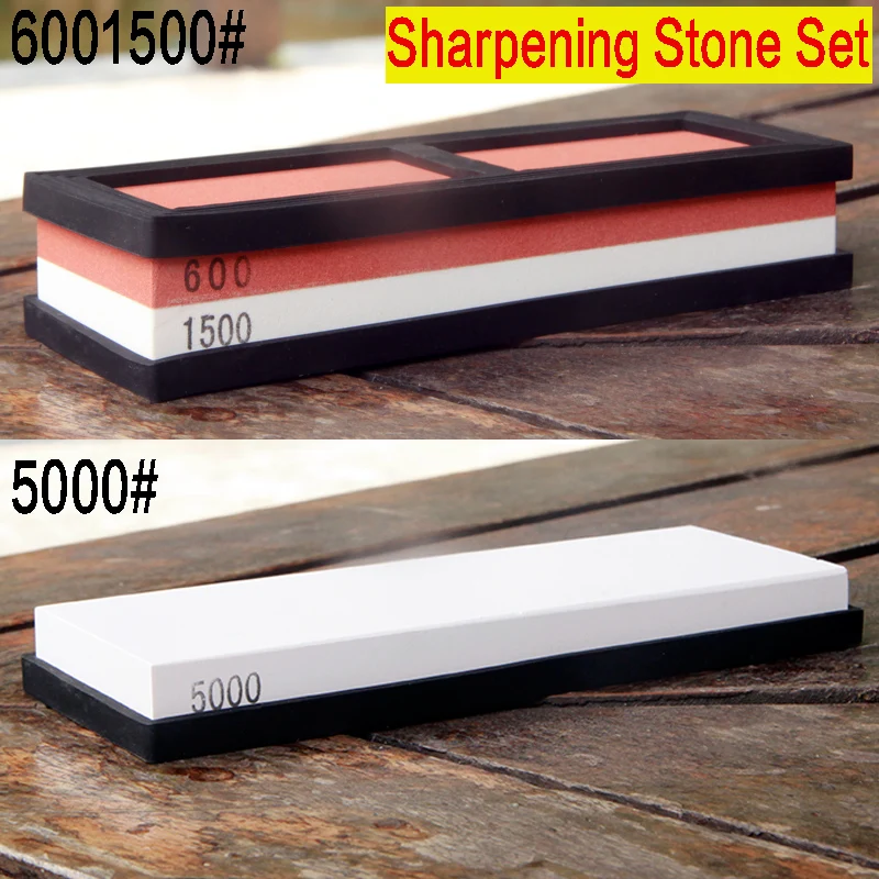 6001500# 5000# Profession Kitchen Whetstone Sharpening Stones for Knife Double Side Sharpener Knife System