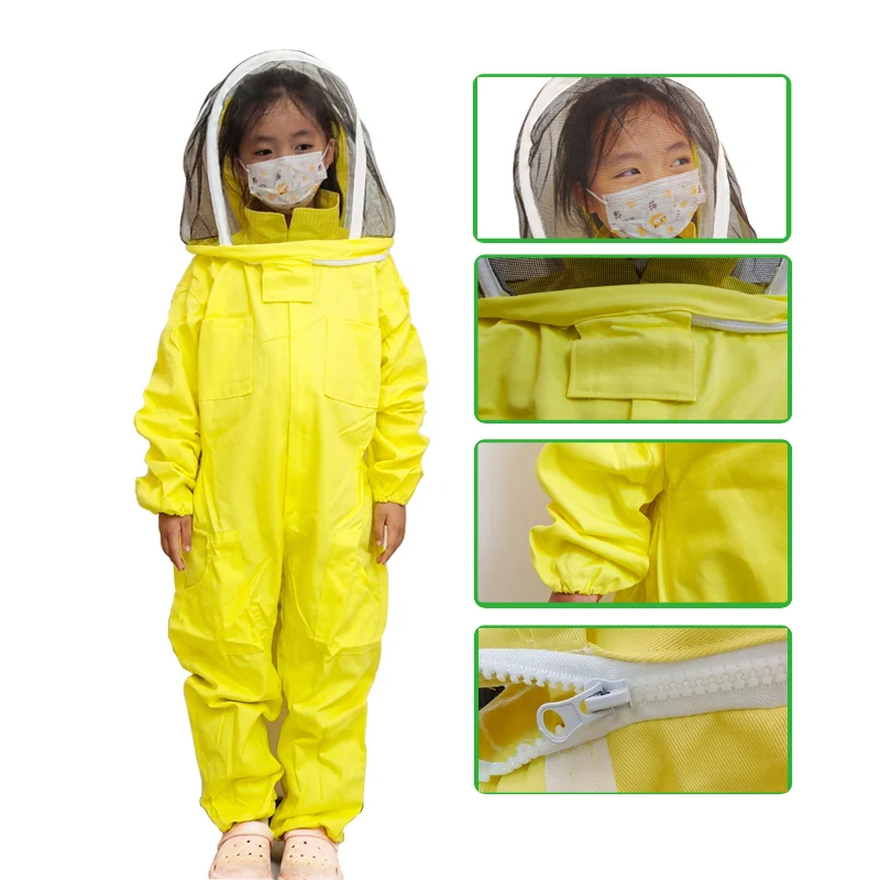 

1set Children's Breathable Anti-Bee Suit, Beekeeping Practice Clothing, Kids Beekeeping Clothing,