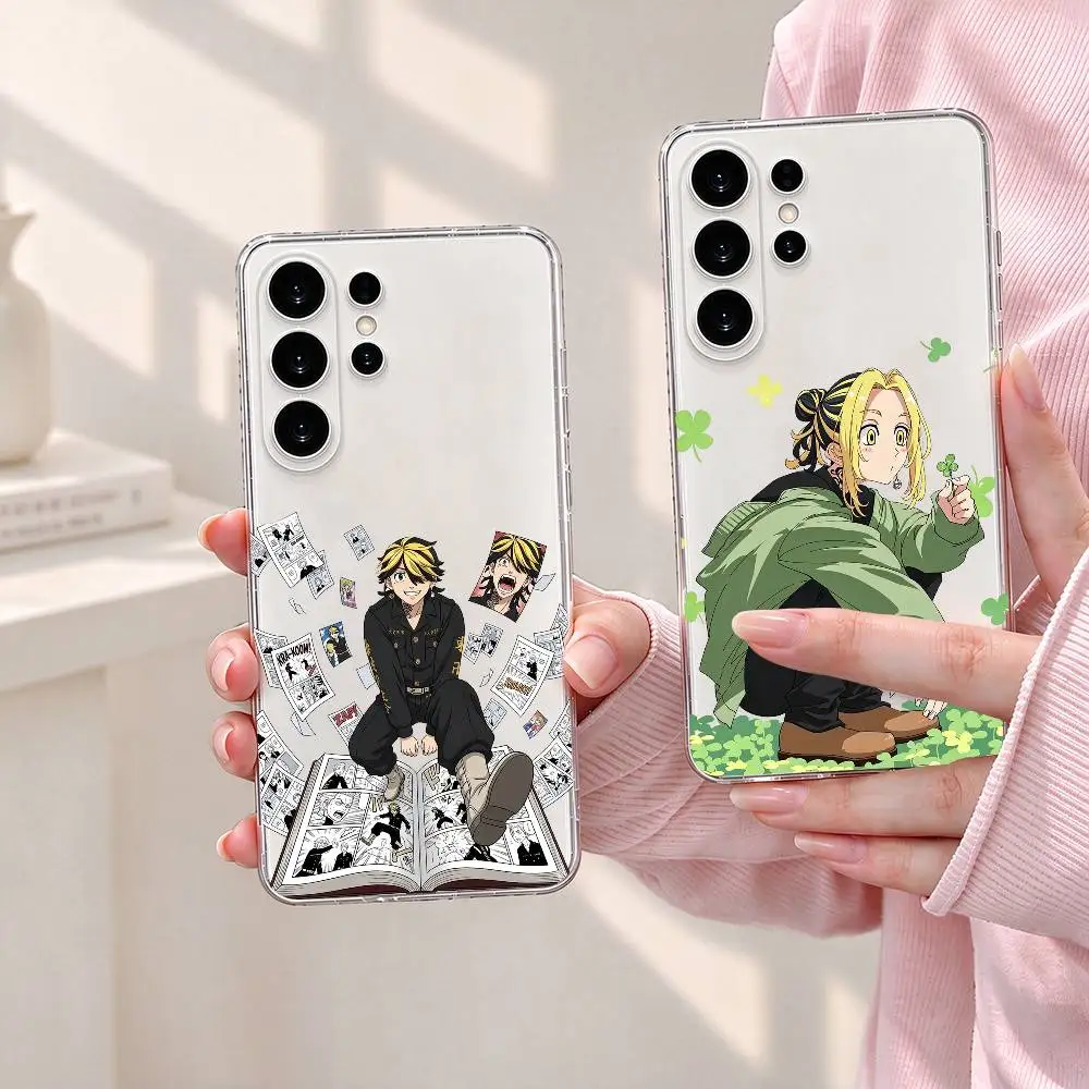Tokyo R-Revengers Hanemiya Kazutora gift Phone Case For Samsung S25,S24,S21,S22,S23,S30,Ultra,S20,Plus,Fe Transparent Cover