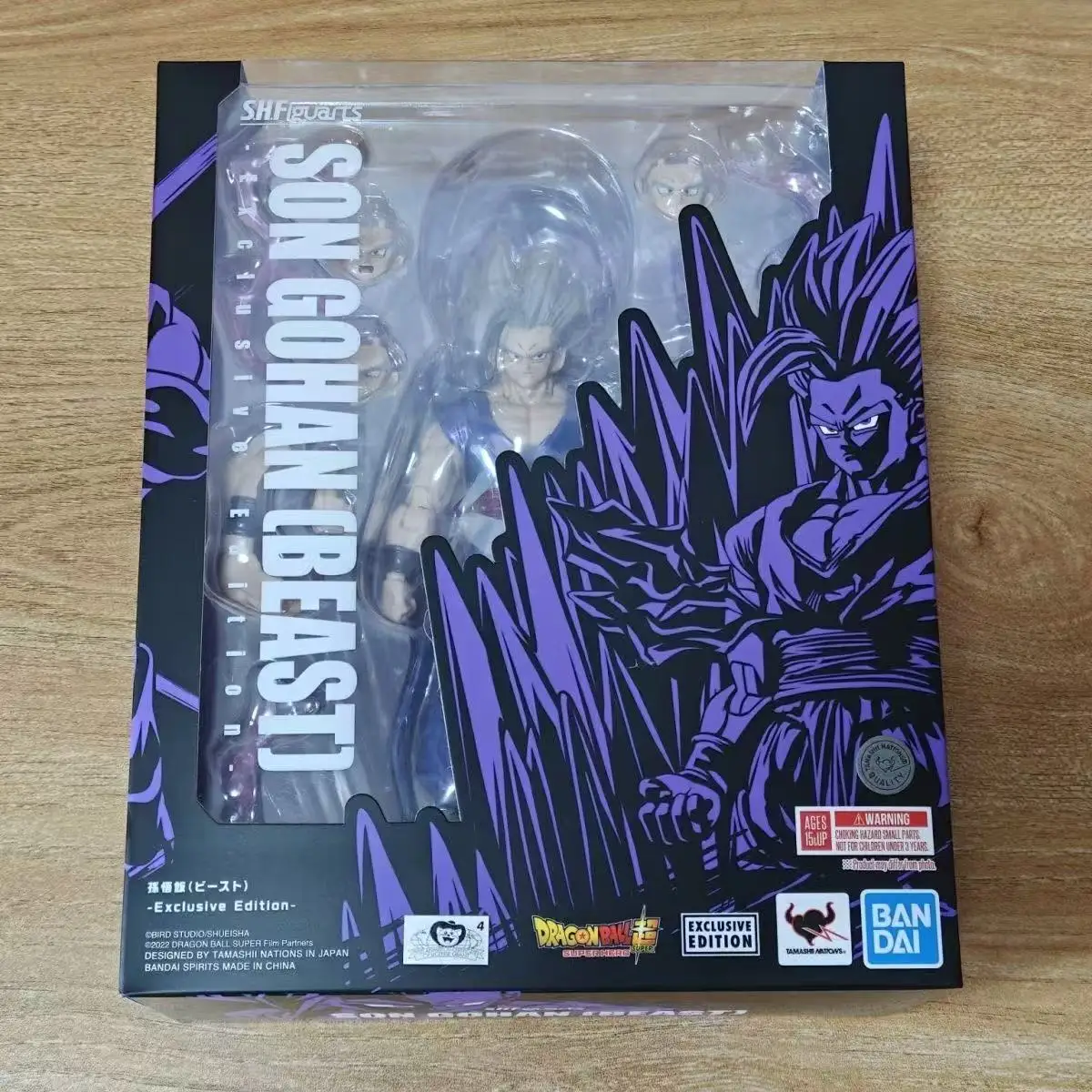 

Точечные товары Bandai SHF Beast Gohan Dragon Ball Super Silver Hair Gohan Beast Form Exhibition Limited