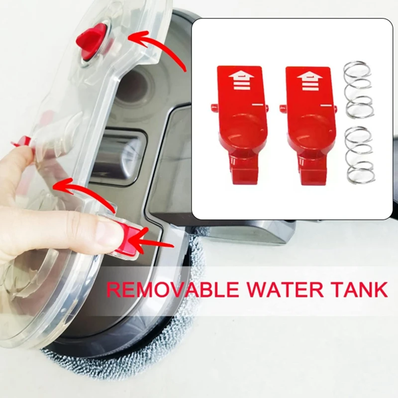 Clip Latch Tab-Taste für Dyson V12 Slim Staubsauger Ersatzteile Wassertank-Taste Snap mit Feder