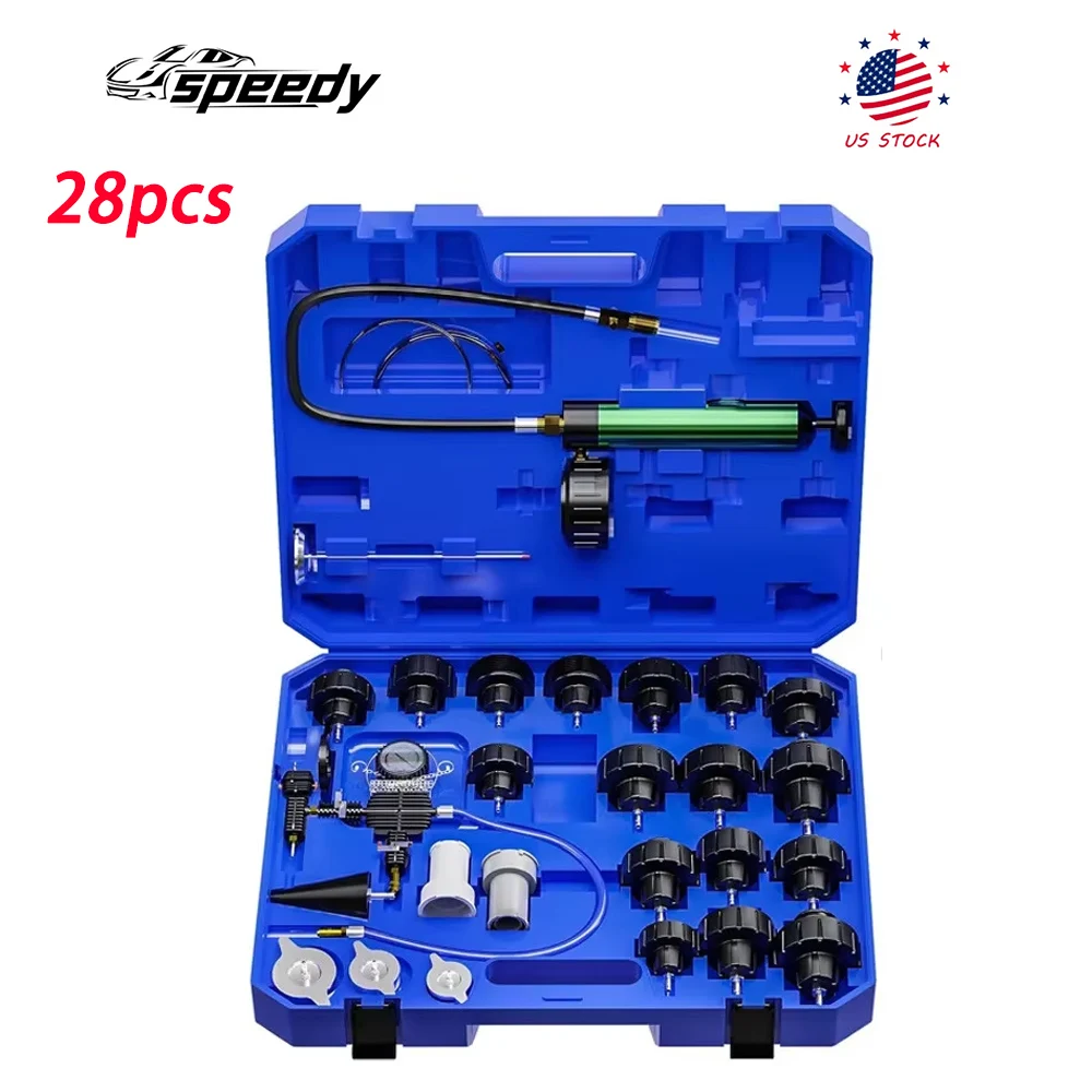 

Для Buick Chrysler Chevrolet Dodge Jeep Oldsmobile 28 шт. тестер давления радиатора вакуумного типа системы охлаждения комплект для заправки