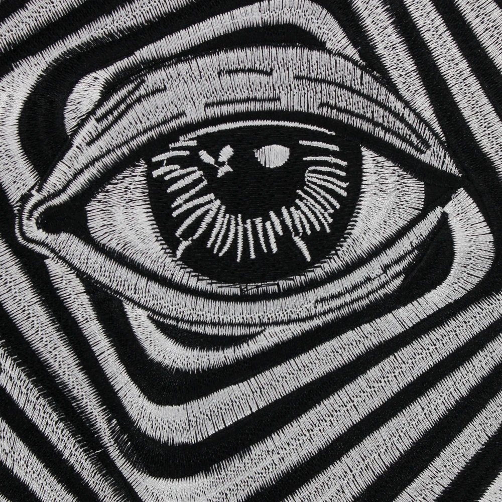 Embroidered Fabric Patch Evil Eyes Applique Iron on Patches for MC Club Vest Decor Lucky Badges