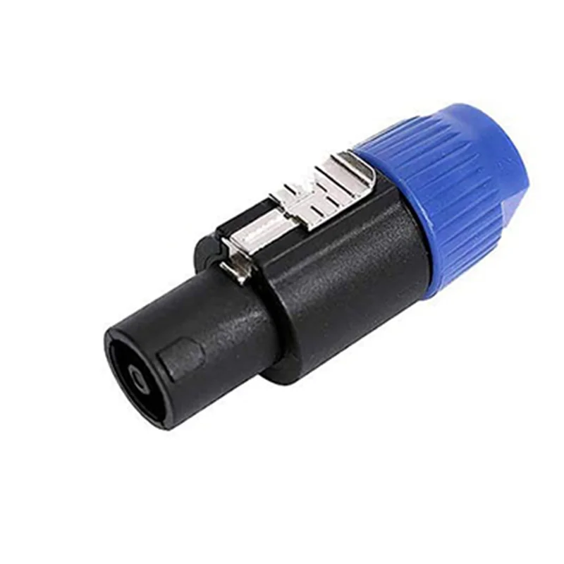 32 Pack Audio Cable Adapter Connectors, 4 Pole Audio Speaker Plug Twist Lock Compatiable With Speakon NL4FC, NL4FX-TCES