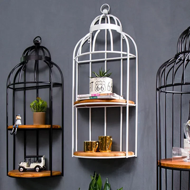 Classic American Iron Bird Cage Shelf  MultiLevel Indoor Bar and Living Space Decor Floral Display Rack Unique Design Element