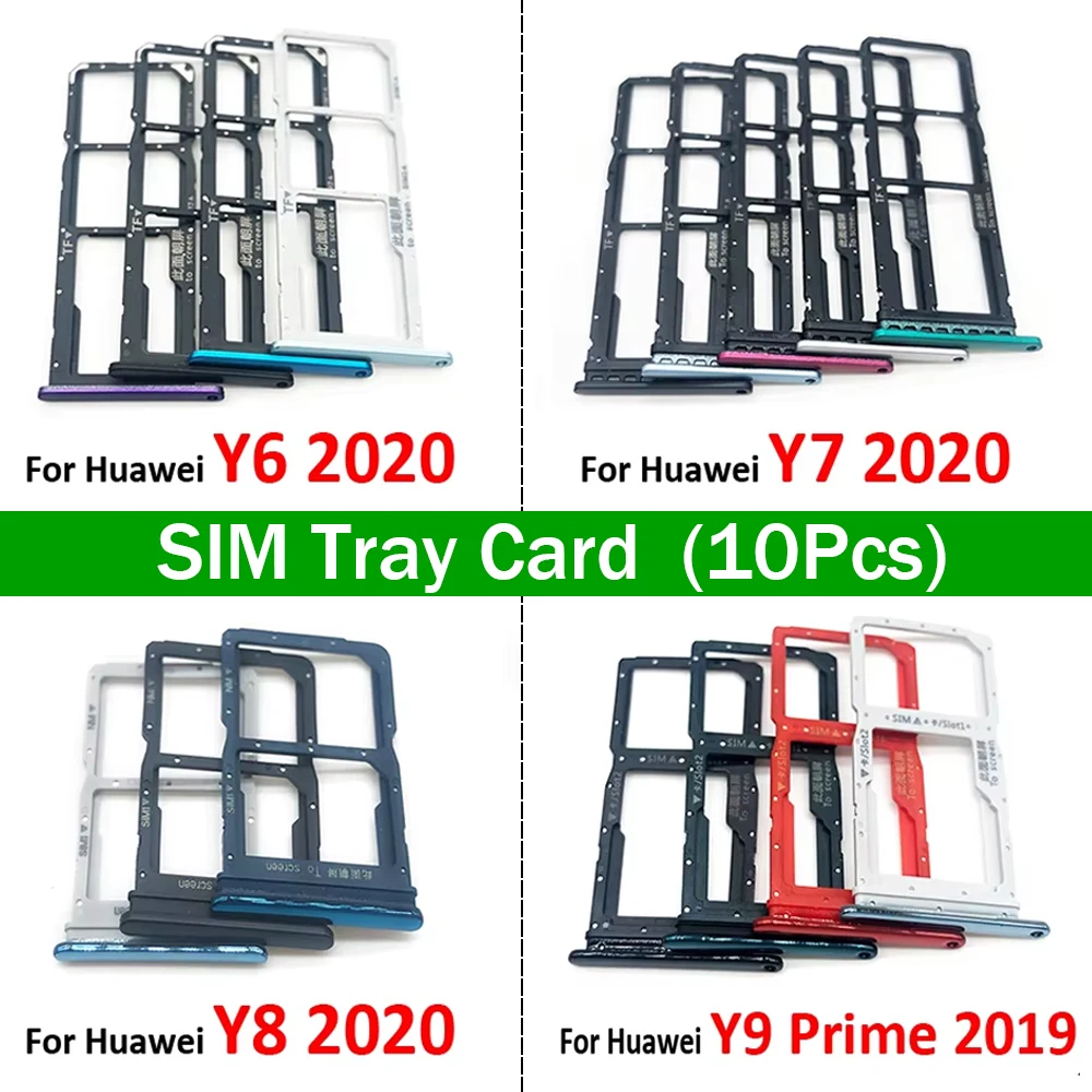 Tiroir SIM Pour Huawei P Smart Z / Y9 Prime 2019 - Couleur Verte, Neuf OEM, Compatible