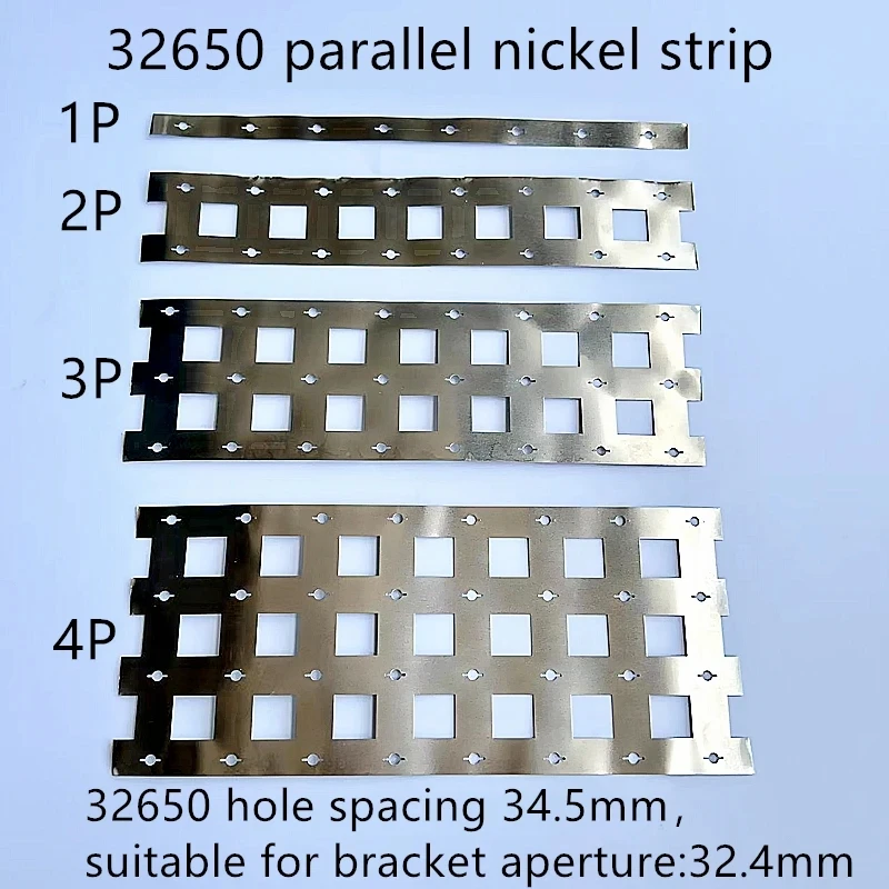 1 metr 32650 mocy akumulator łączący stal niklowana pasek bateria litowa wybijająca zgrzewanie punktowe element rozstaw 34.5MM