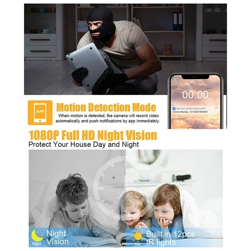 XIAOMI X9 Mini Camera HD 1080P Home Small Wireless Wifi Cameras Outdoor Motion Detection Security Alerts Night Vision Camera