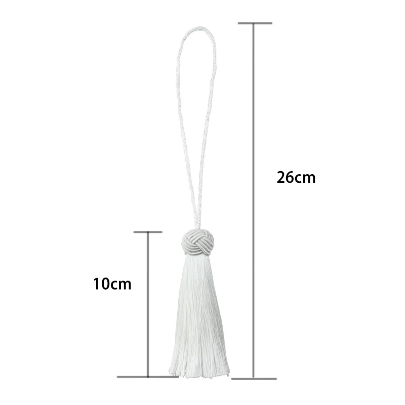 2Pcs Small Tassel Fringe Curtain Tieback Pendant DIY Cord Party Tassel Trim Curtains Decor Accessories Tassels Ribbon