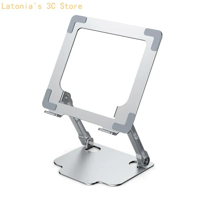 Adjustable Aluminum Laptop Stand Ergonomic Multi-Angle Desk Laptop Holder with Heat-Vent for 10-17.3" Notebook and More X3UB