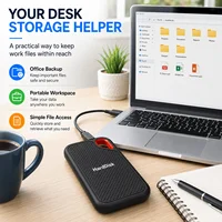 1TB External Hard Drive 2TB Portable SSD USB-C Fast Storage Disk for Laptop Mac PC Phone Photo File Backup 3