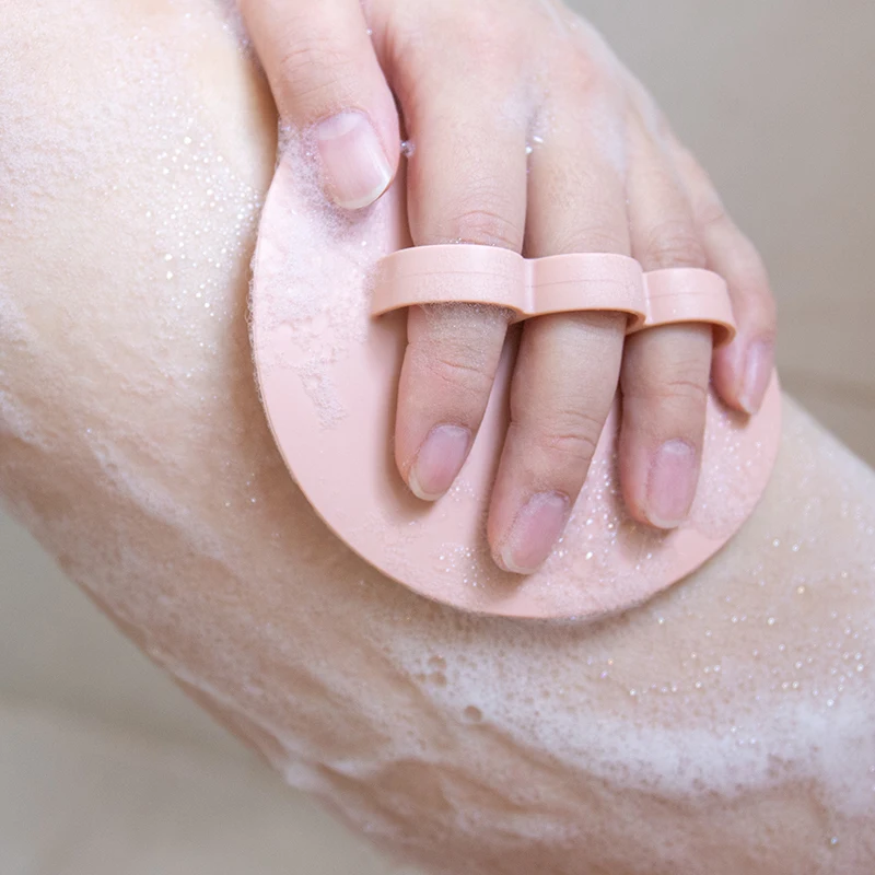Escova De Banho De Silicone para Mulheres e Homens, Shower Loofah Scrub, Esfoliante Body Scrubber, BPA Free