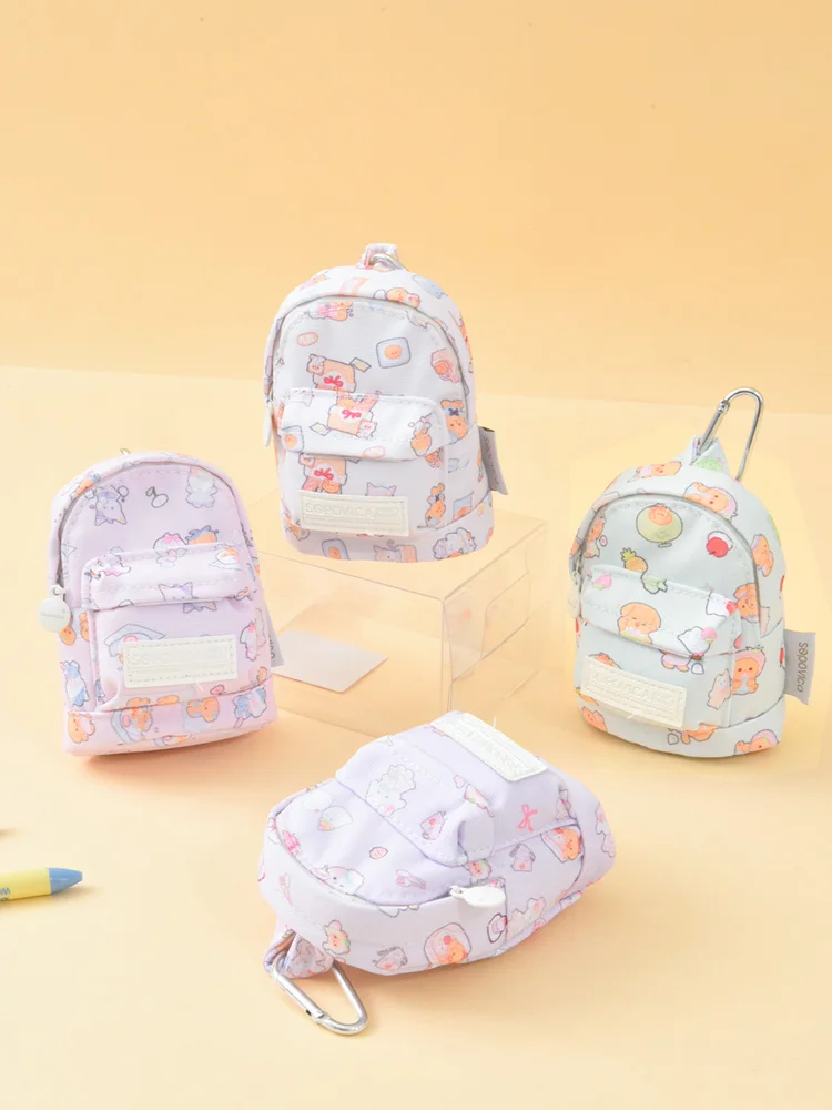 

Cute Cartoon Print Multi-Functional Key Storage Bag Student Bapa Pendant Girls Creative Gift Coin Purse Storage Bag