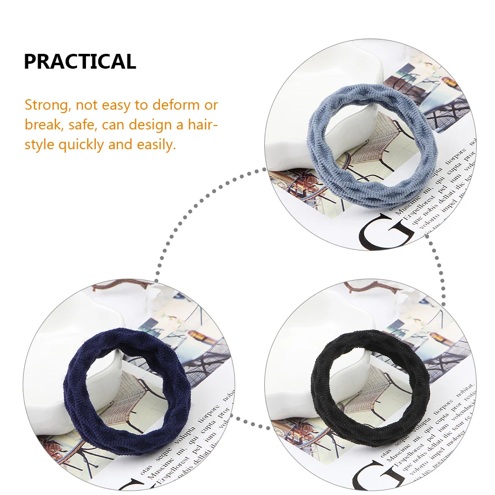 

20pcs Elastics For Women Thin Styling Accessories Ponytail Holders Small Ties Rings Elastic Bands For Curly Straight Daily Use