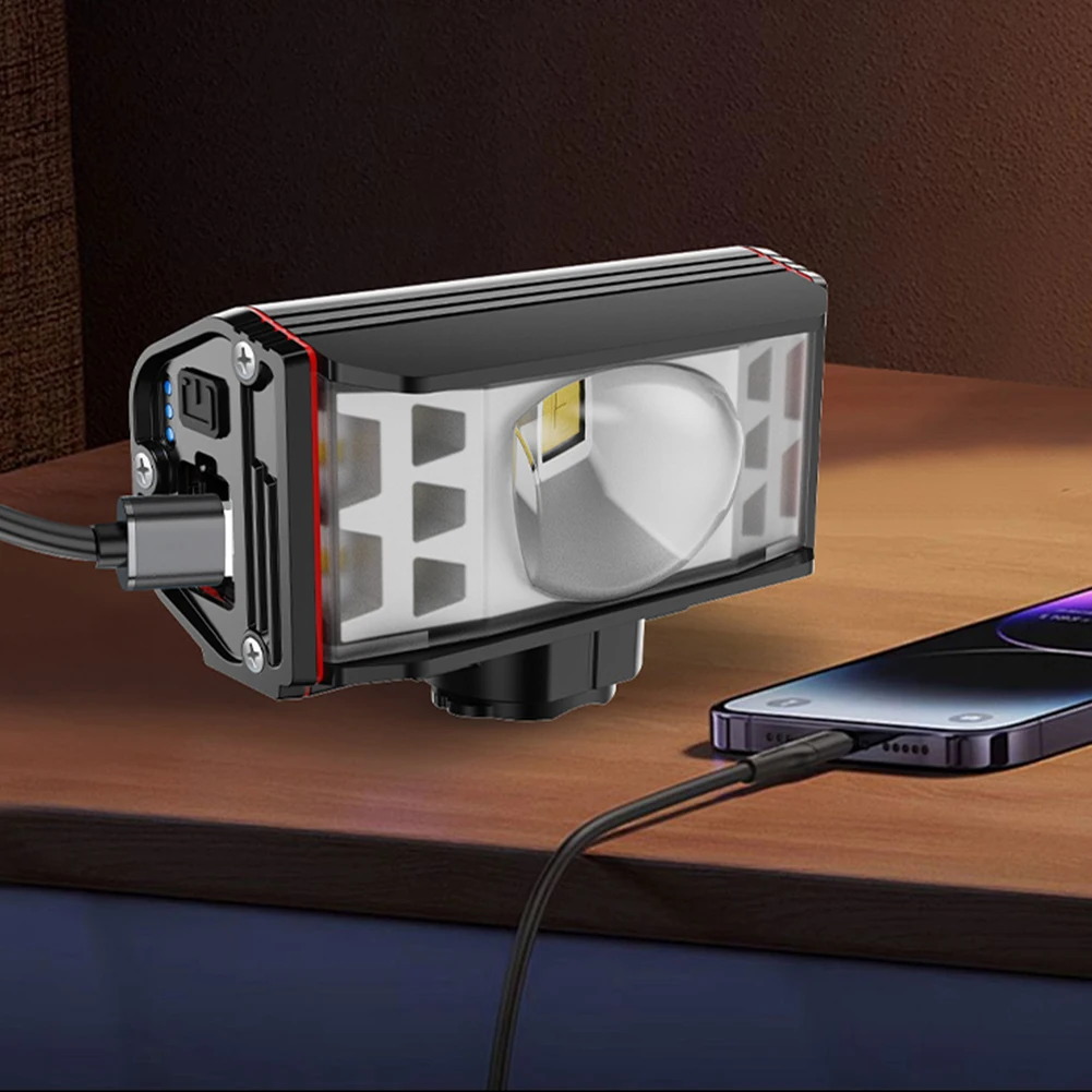 LED دراجة الجبهة ضوء USB قابلة للشحن الدراجة المقود مصباح يدوي مقاوم للماء دراجة خارجية المصباح لركوب الليل