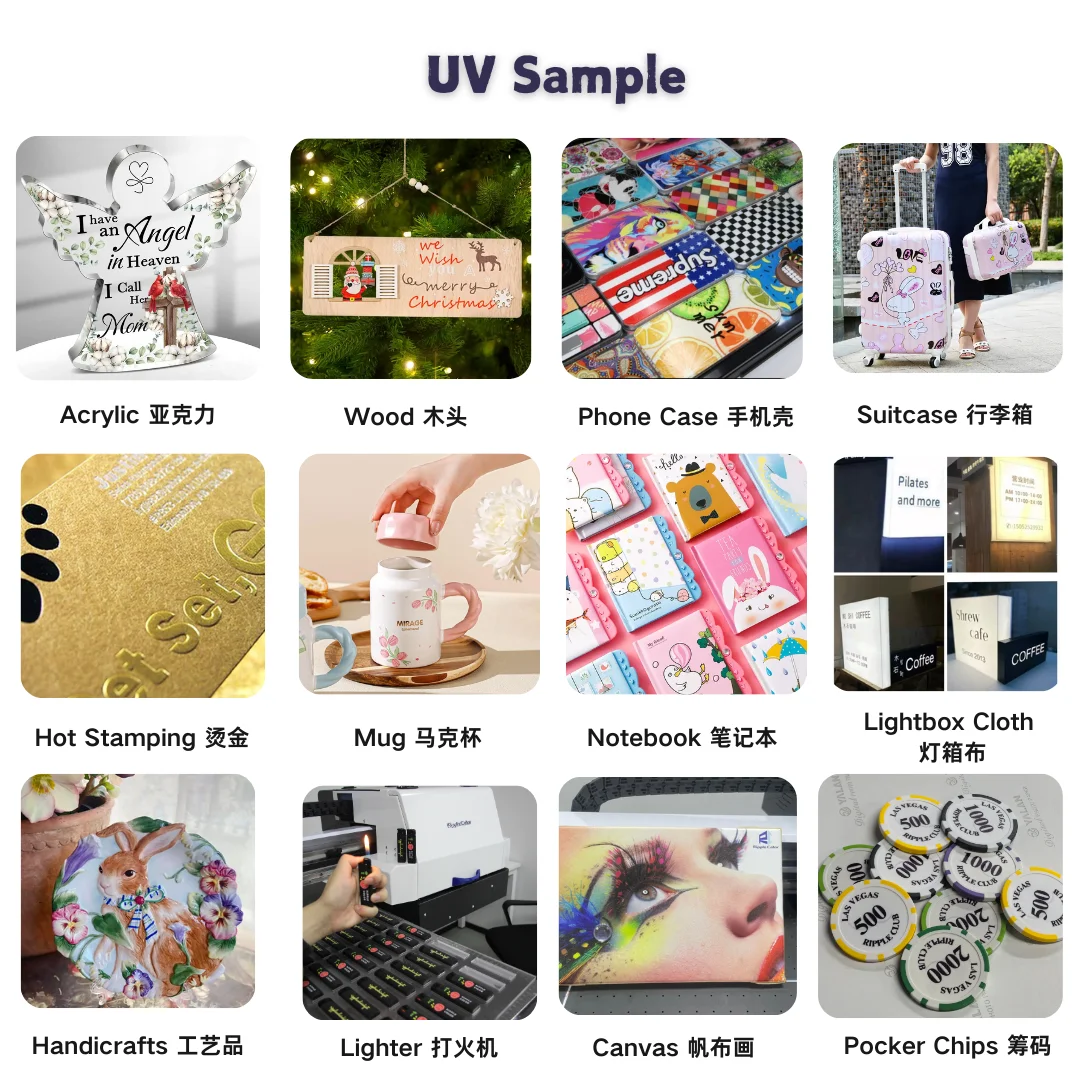 Ripple Color A1 Uv Printer 6090 Flatbed Uv Printer Leather Glass Uv Printer