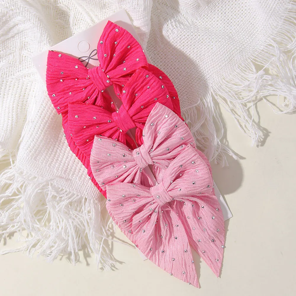 4-teiliges Set Niedliche Haarspangen mit Schleife für Kinder, Modische Party-Accessoires, Tägliche Dekoration, Haaraccessoires für Teenager-Mädchen, Geschenke – Detail 10