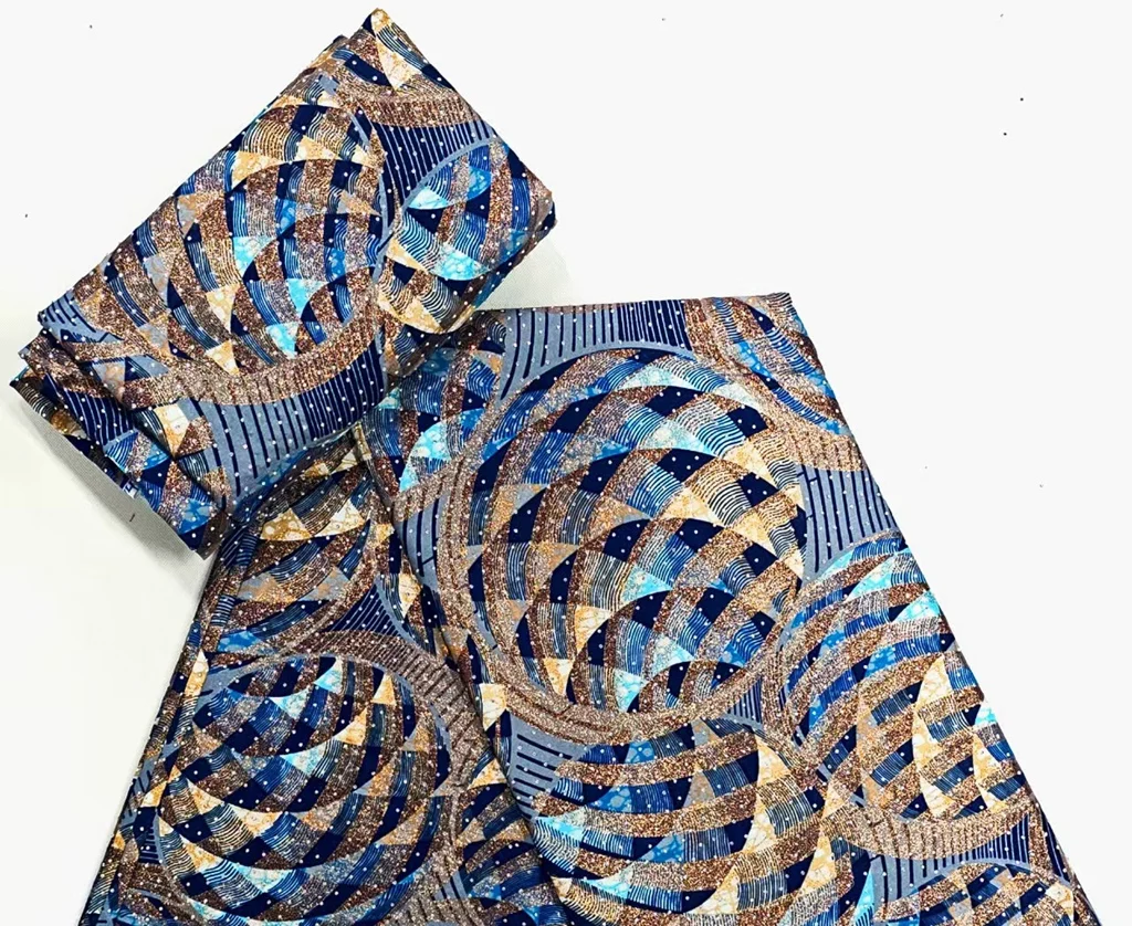 

Новейшее ткань Grand Golden Wax с африканскими камнями Анкары, золотой воск, мягкая вспышка, золотой принт, батик, высокое качество, женское праздничное платье Pagne