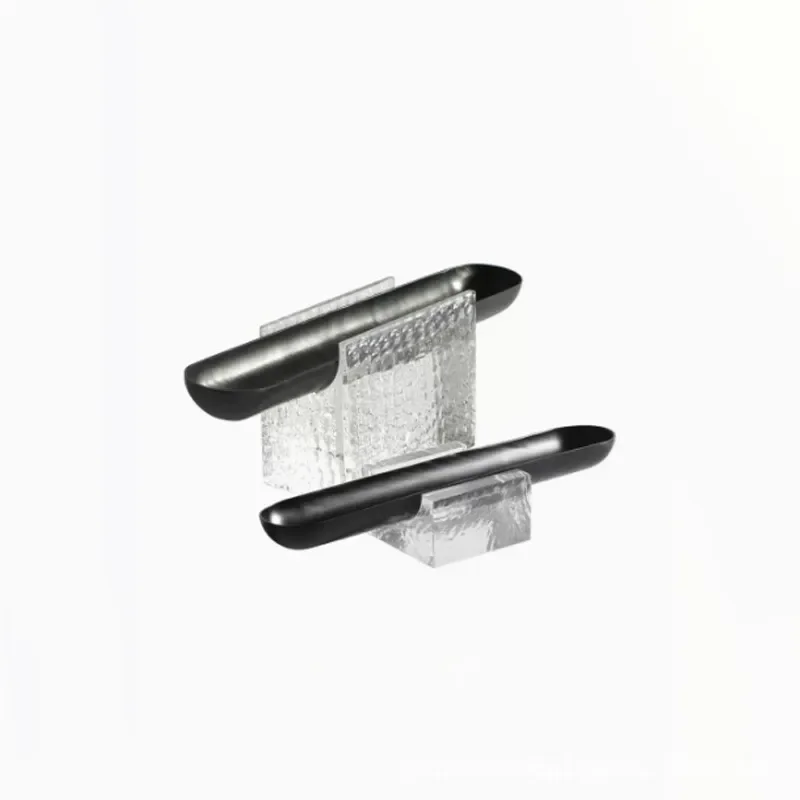 Modern Light Luxury Acrylic Jewelry Box Transparent Alloy Storage Plate for Bedroom Home Decoration Ornament Display Stand