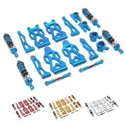 Metal Upgrade Parts Kit Front and Rear Arm Shock Absorber for SCY 16101 16102 16106 16201 JJRC Q130A Q130B Q141 Q117 1/16 RC Car