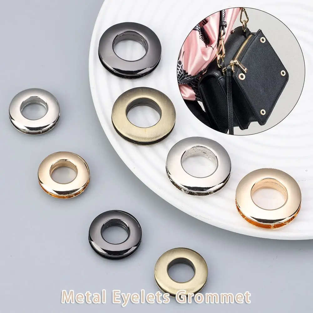 DIY Bag Alloy Grommets Luggage Hardware Leathercraft Alloy Hole Eyelet Button Handbag Buckle Metal Eyelets