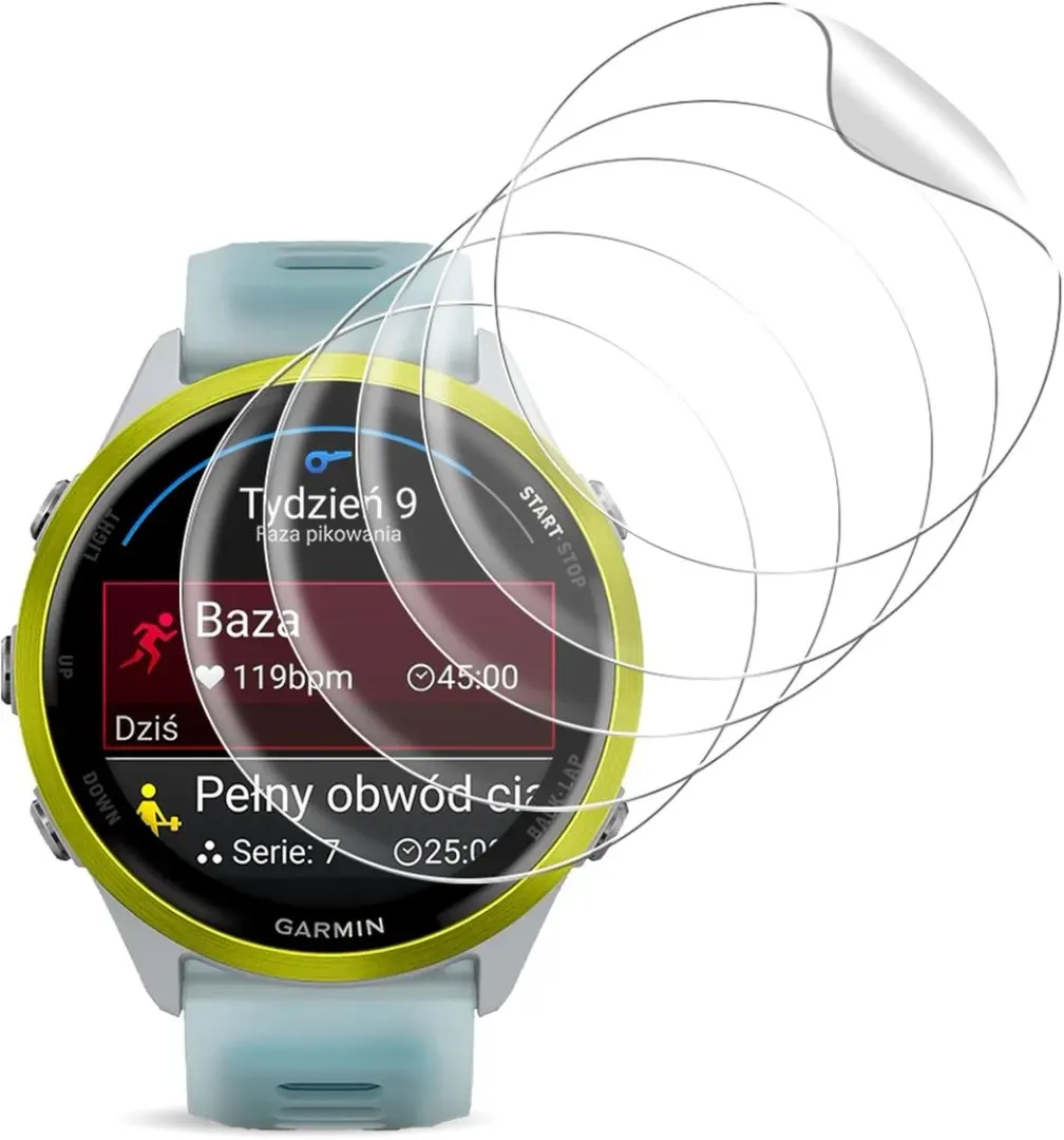 Защитная пленка для экрана с 3D PMMA, полное покрытие и прозрачная мягкая пленка HD, совместимая с Garmin Forerunner 570 42 мм 47 мм/Forerunner 970