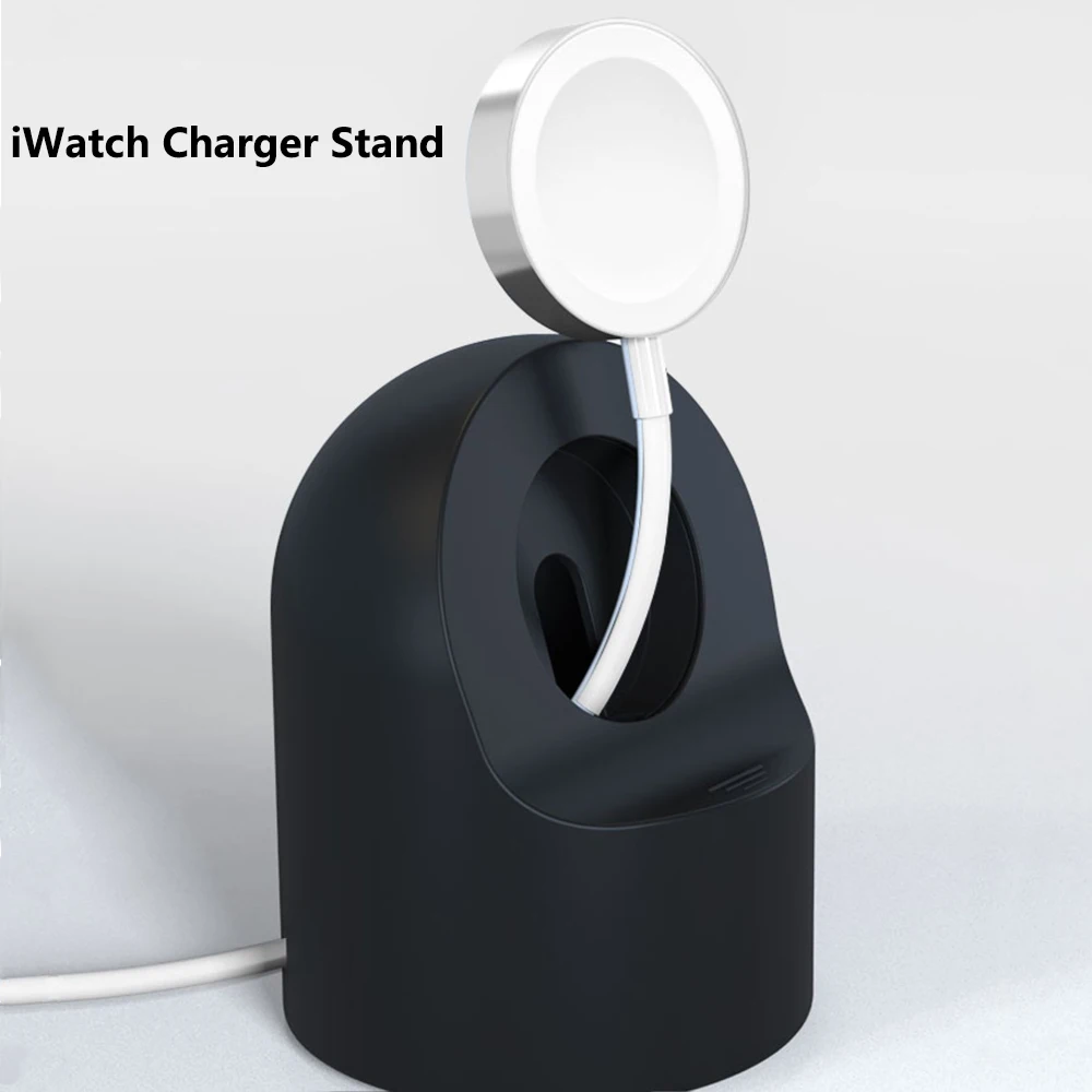 Silicone Bracket Charger For Apple Watch Series 7 6 5 4 3 2 1 SE Bracket iWatch Series Night Dock Charging Desktop Cradle Stand