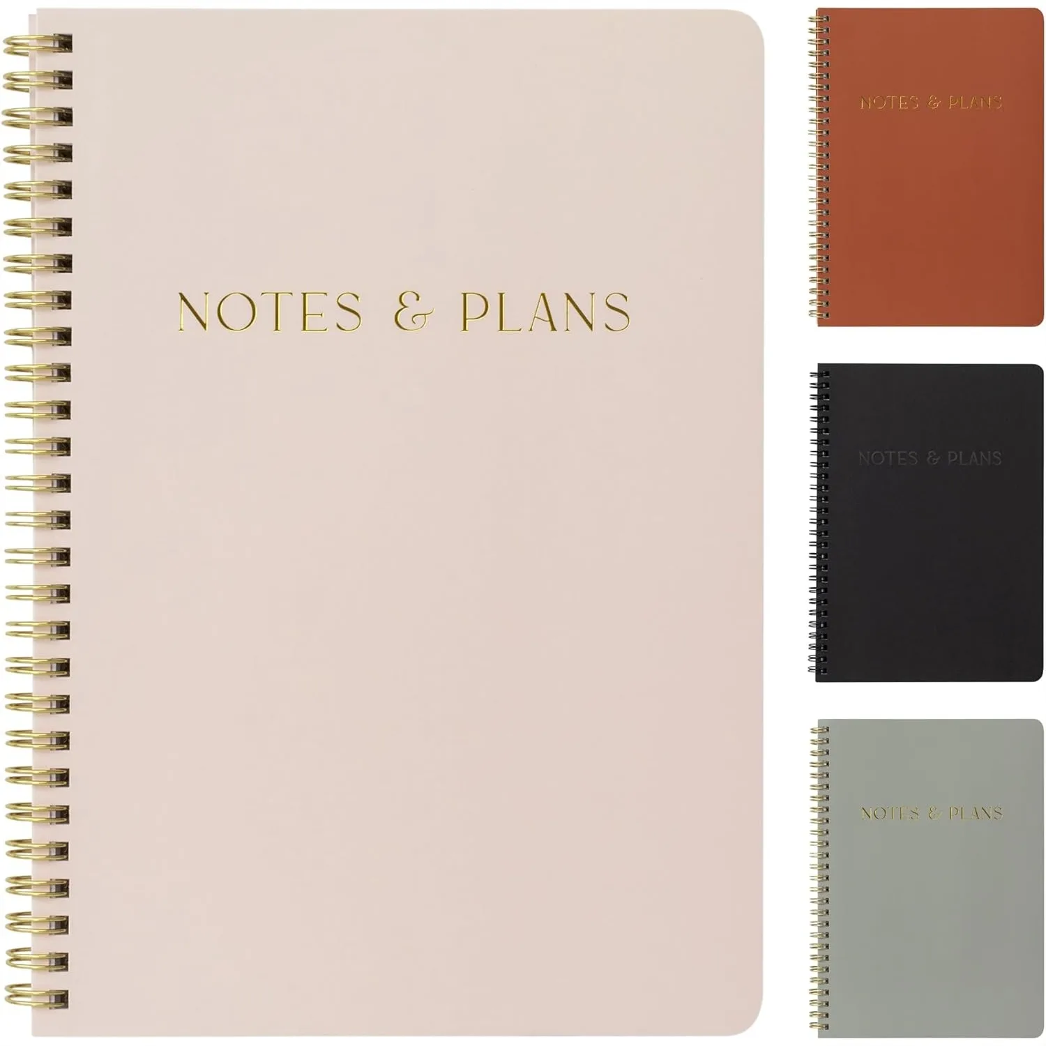 

Daily Planner Notebook with Hourly Schedule, Aesthetic Spiral To-Do List for Women Office School Supplies