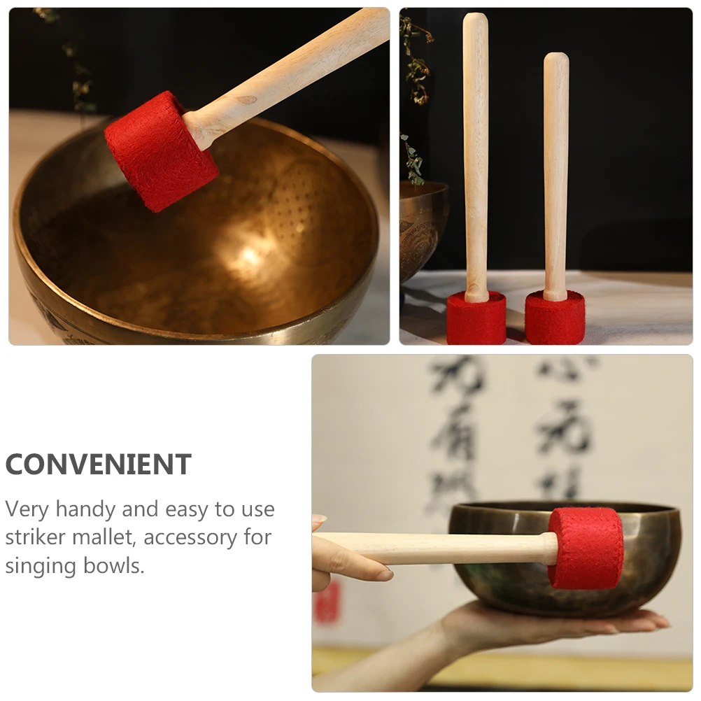 

Premium Singing Mallet Durable Bowl Striker For Yoga Meditation Class Universal Wrapped Mallet Portable Bowl Striker