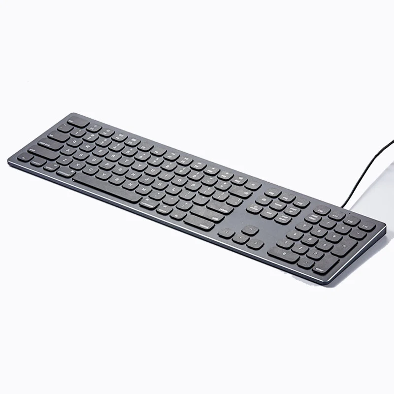 Imagem -05 - Três Zonas de Alumínio Liga Teclado com Fio Adequado para a Apple Computer Desktop Universal x Estrutura Teclado do Escritório