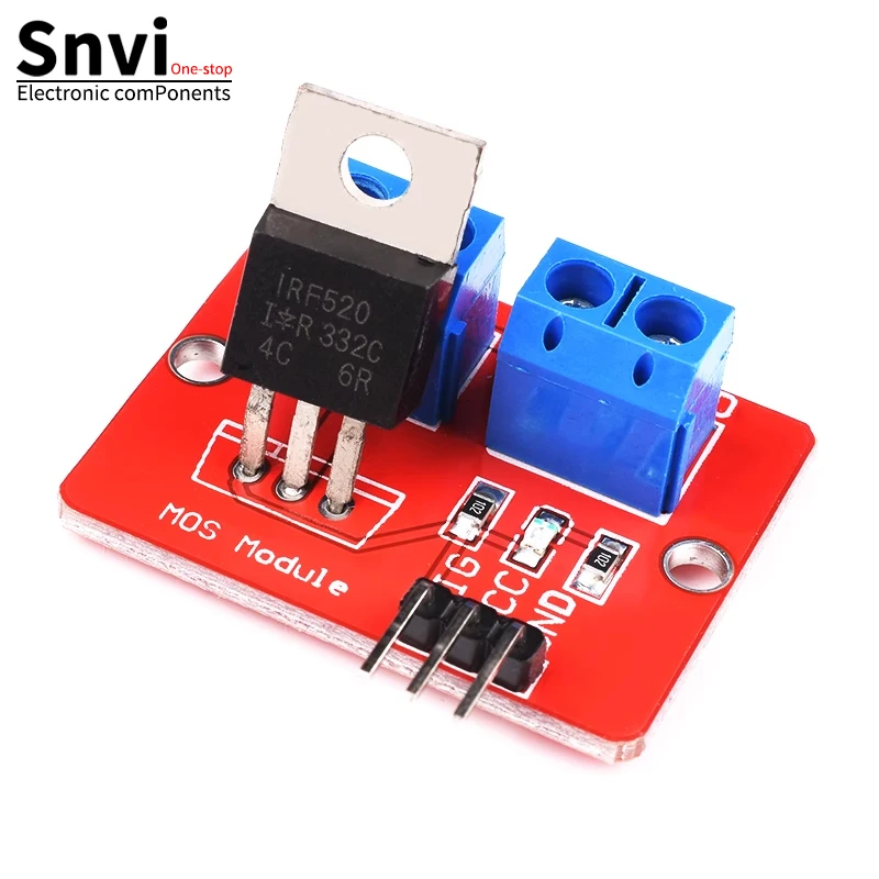 0-24V Top Mosfet Button IRF520 MOS Driver Module For Arduino MCU ARM Raspberry pi