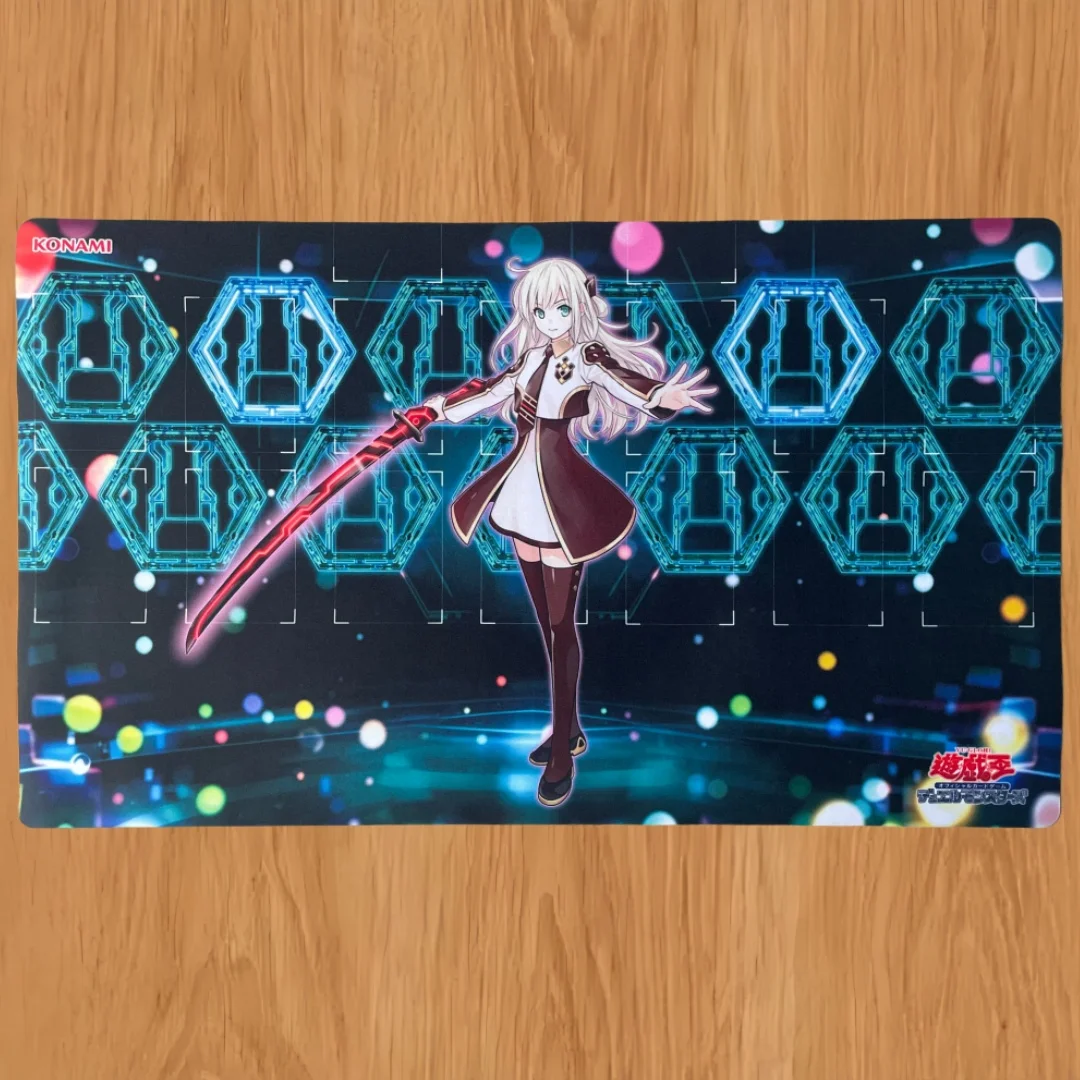 

600x350mm Yu-Gi-Oh! Sky Striker Ace-Raye Trading Card Playmat 2mmNoSeamEdge Single Rubber Board Game Card Mat Mouse Pad Toy Gift